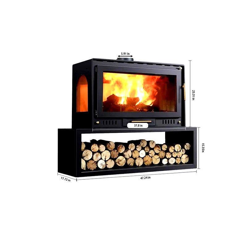 Can Store Firewood, Domestic Indoor Wood Fireplace